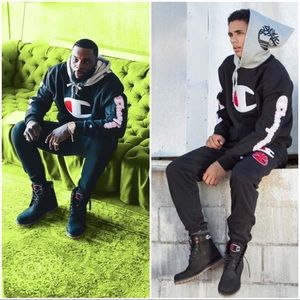 Champion X Timberland - Black Hoodie